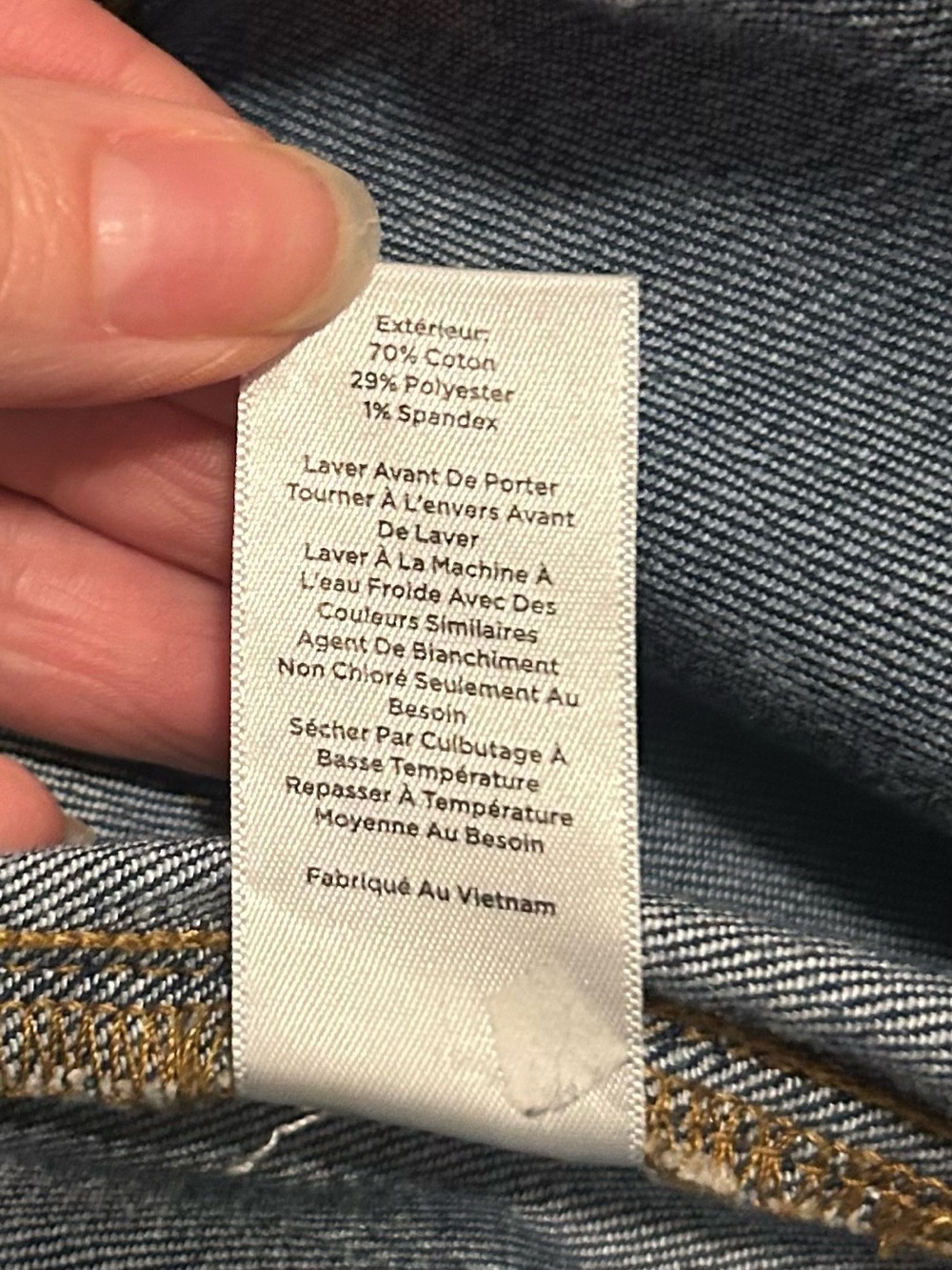 Talbots Dark Blue Cropped Wide-Leg Jeans front patch pockets - Picture 6 of 8